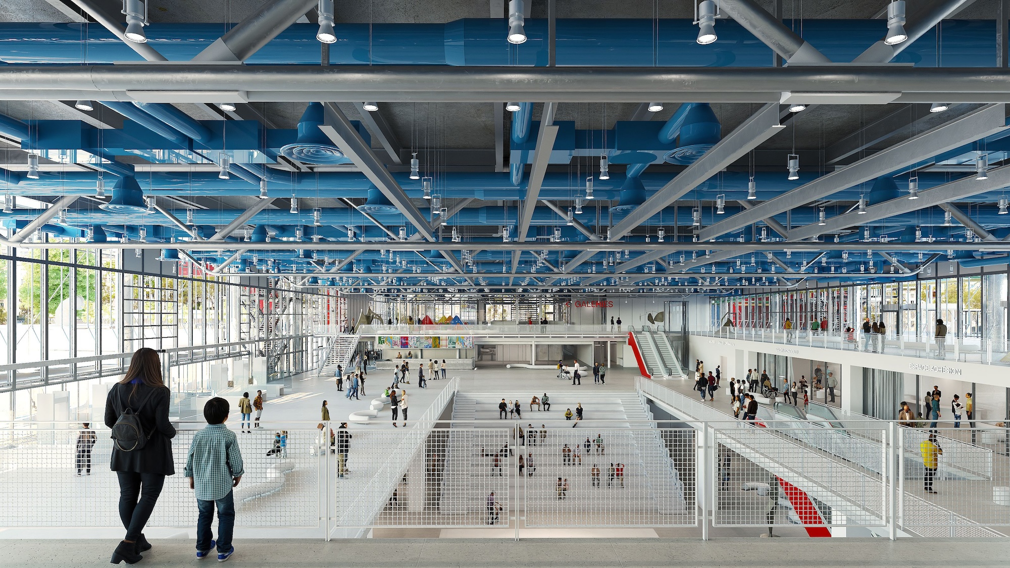 Centre Pompidou renovation rendering