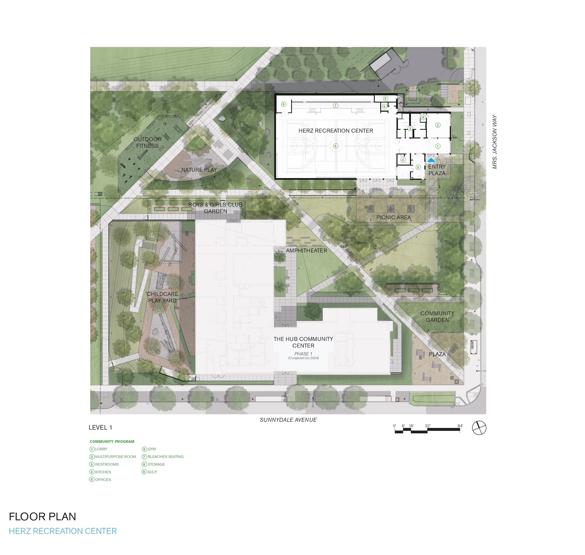 Herz Rec Center drawing