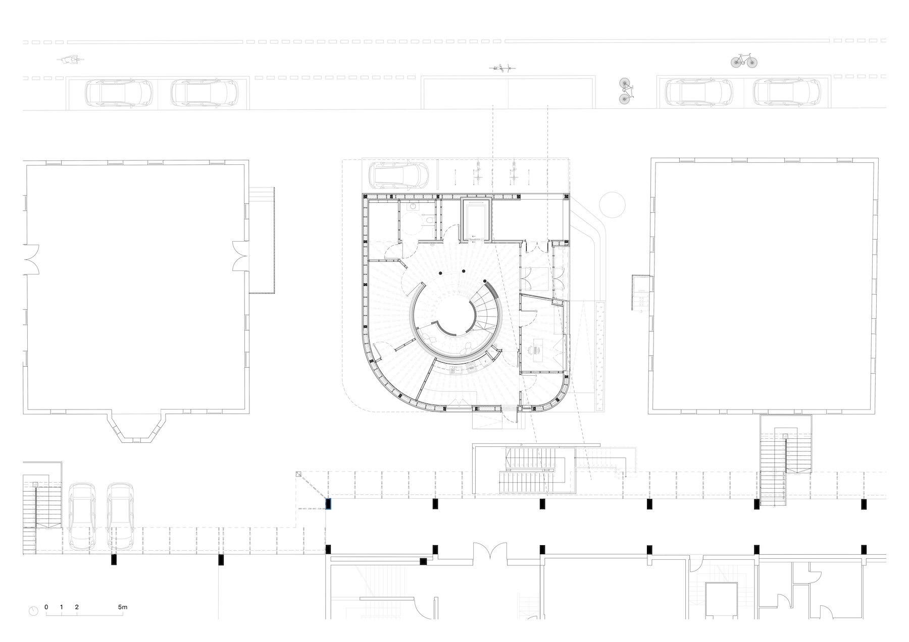 Drawing of daycare center, at the Technical University of Munich