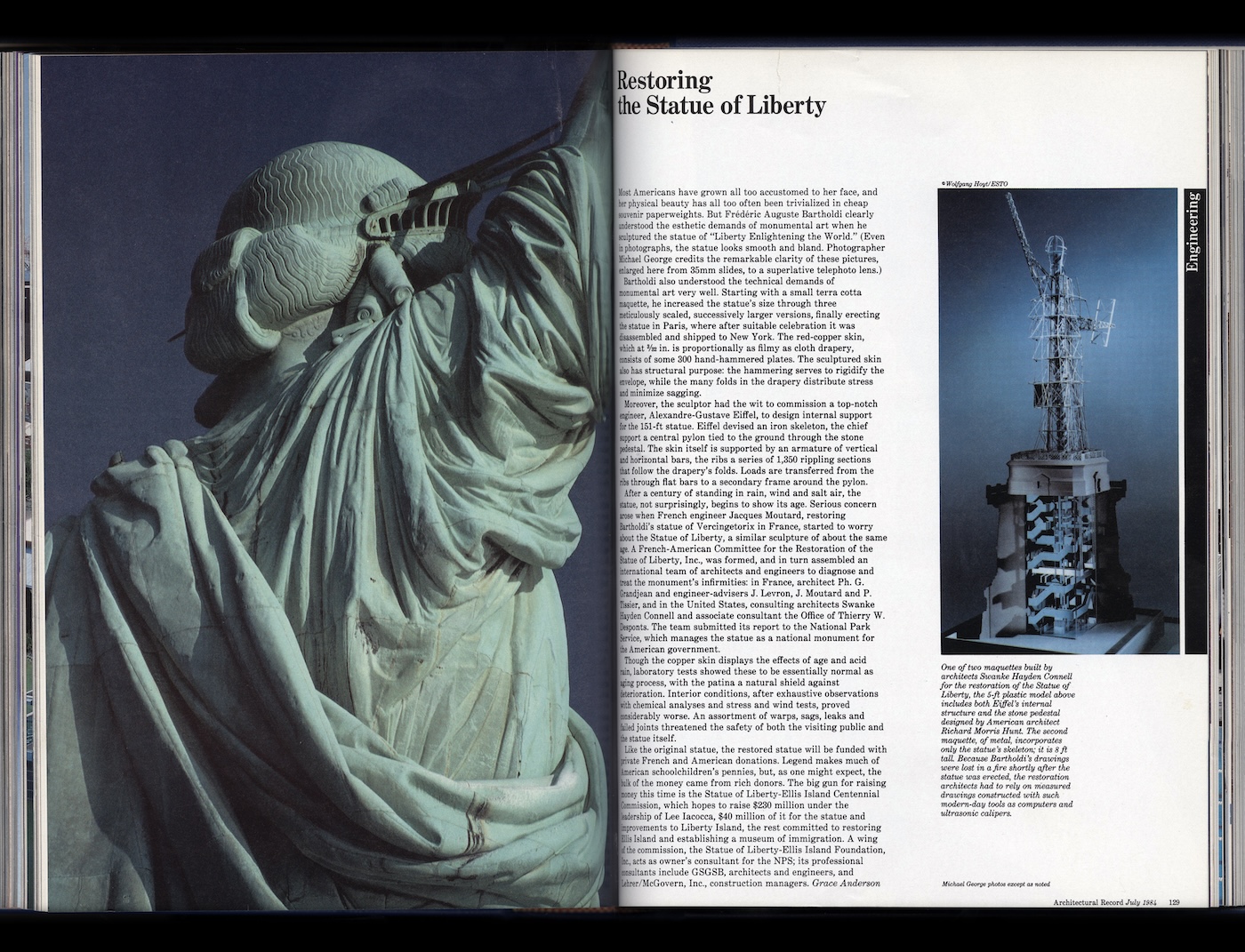 Restoring the Statue of Liberty, July 1984