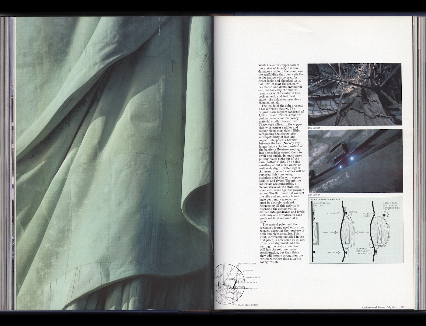 Restoring the Statue of Liberty, July 1984