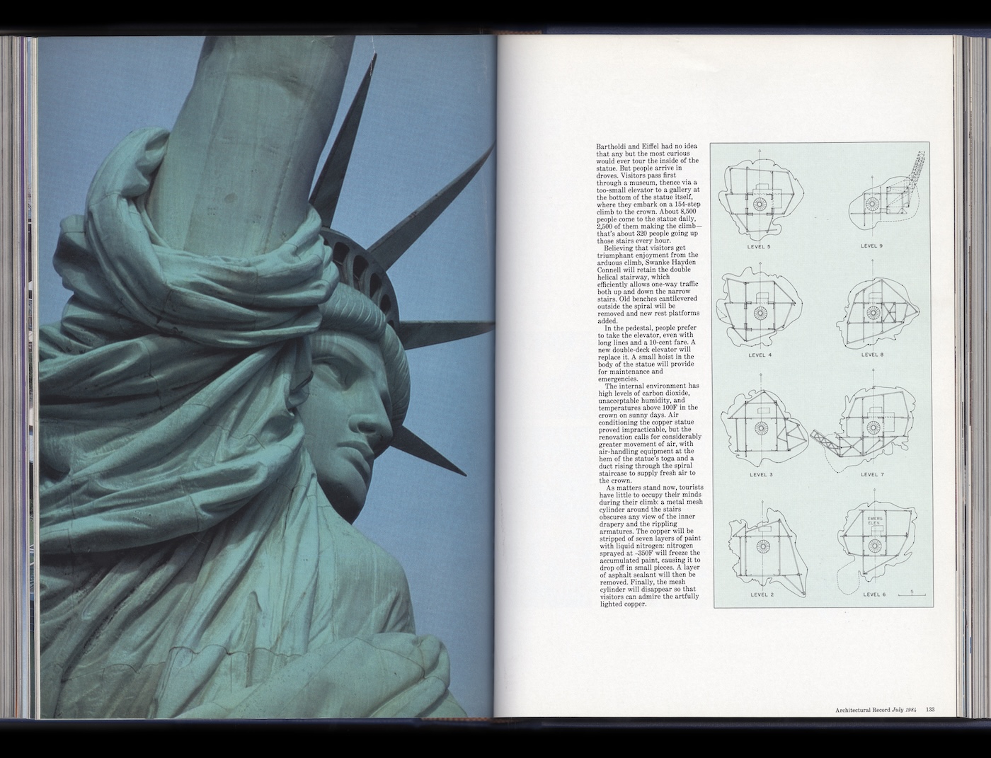 Restoring the Statue of Liberty, July 1984