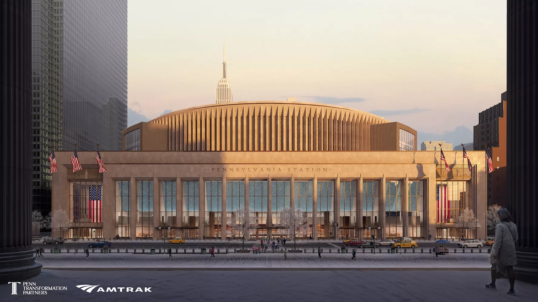 Penn Station transformation rendering