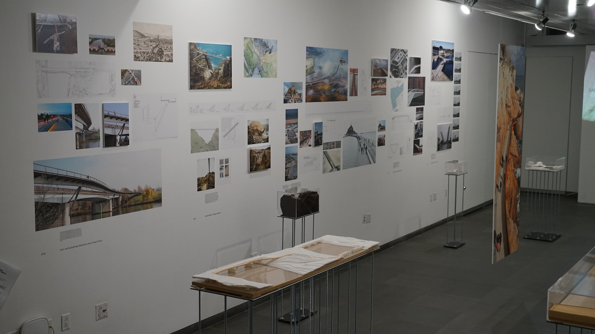exhibition view, architecture of connection