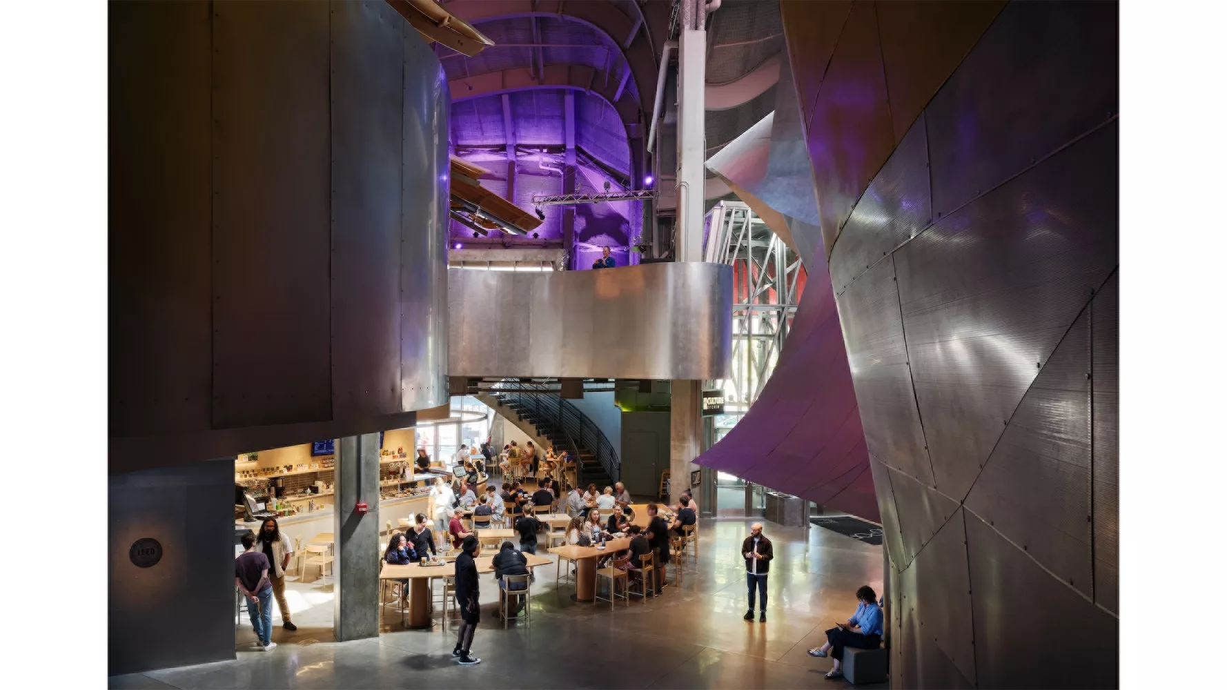 Renovated MOPOP cafe and lounge, Seattle