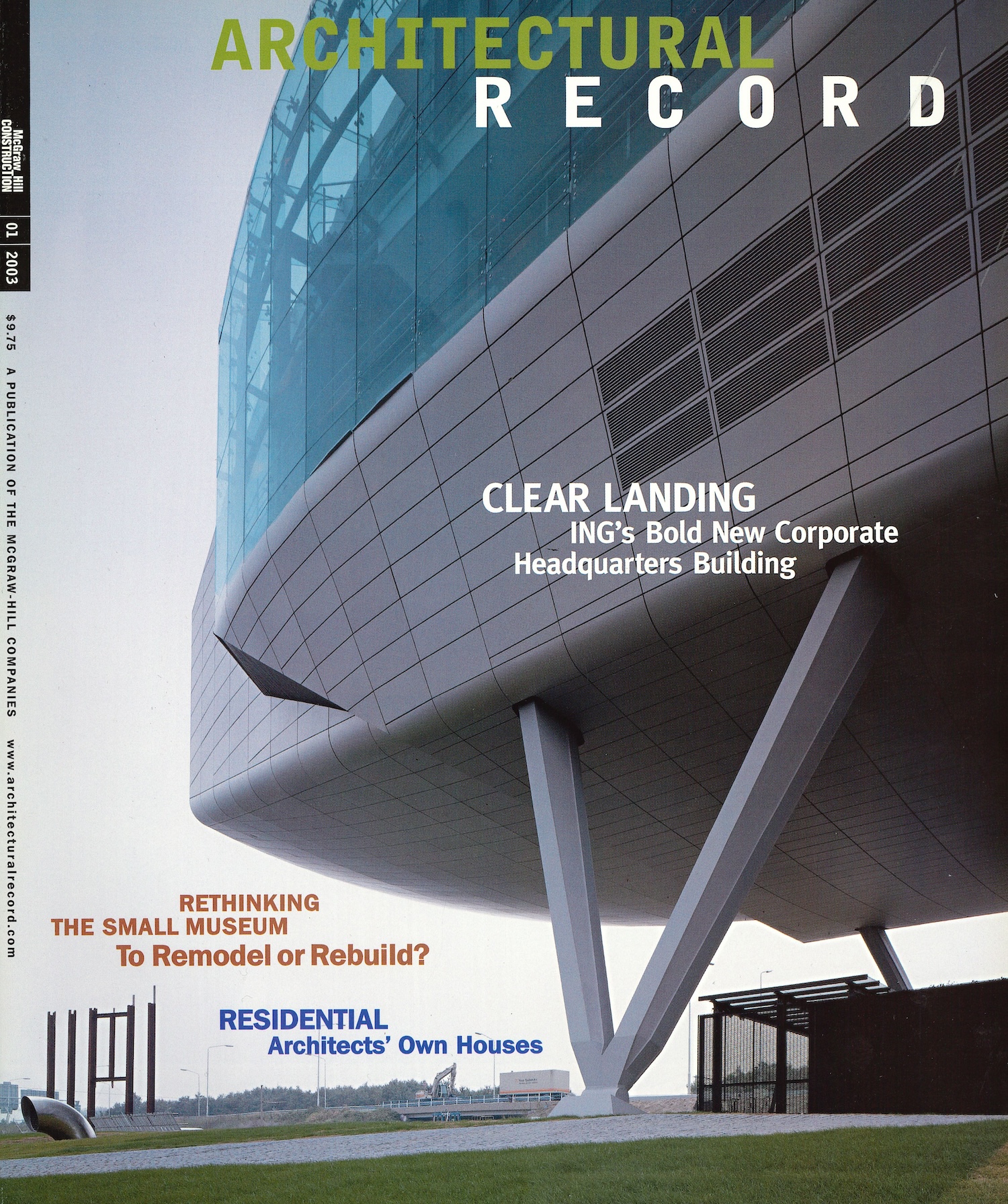 Architectural Record cover, Jan 2003