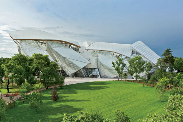 A new art museum by Frank Gehry, the Fondation Louis Vuitton in the Bois de Boulogne in Paris, will open this October.