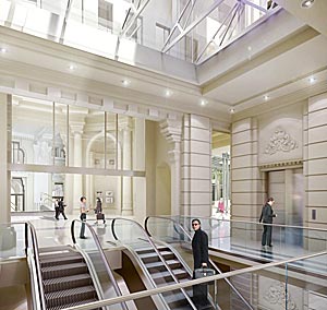 Beyer Blinder Belle Architects & Planners is designing a major renovation and adaptive reuse of Exchange Palace