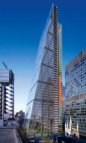 Leadenhall Building in London, by Richard Rogers.