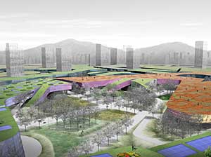 Public Administration Town district of Multi-Functional Administrative City in South Korea