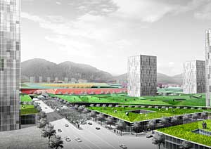 Public Administration Town district of Multi-Functional Administrative City in South Korea