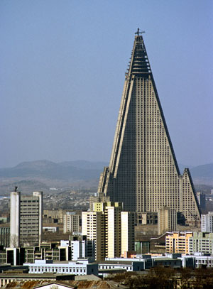 Ryugyong hotel, in North Korea