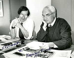 Steve Kliment with designer Massimo Vignelli