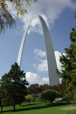 The Gateway Arch in St. Louis 