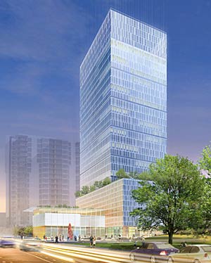 Houston-based developer Hines Interests LP has shelved plans for a 30-story, 434,000-square-foot glass high-rise and accompanying museum.