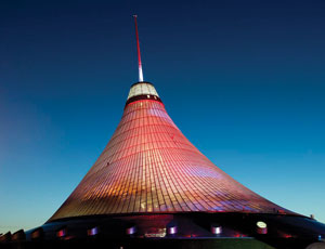 the Khan Shatyr Entertainment Center has opened in Astana, Kazakhstan.